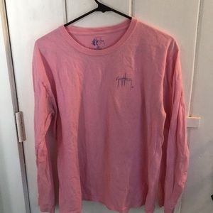 Pink long sleeve guy harvey T-shirt